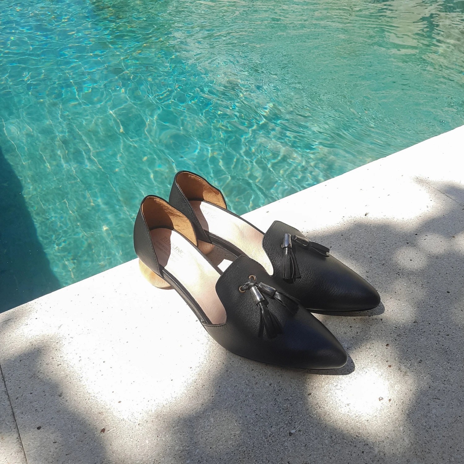 Calla II Wooden Ball Heels