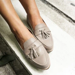 Moccasine Flat Taupe