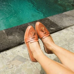 Moccasine Flat Brown